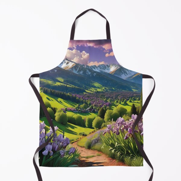 Item preview, Purple Lilies on a Swiss Mountain Spring Day designed and sold by SublimeMusings.