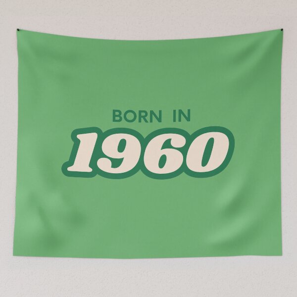 Item preview, Born In 1960 designed and sold by ArtCraftLab.