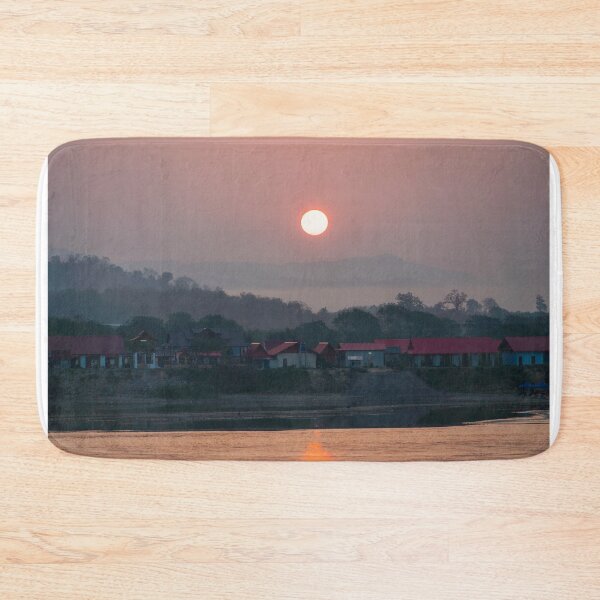 Item preview, Sunrise over the Mekong River designed and sold by PitakChai93.