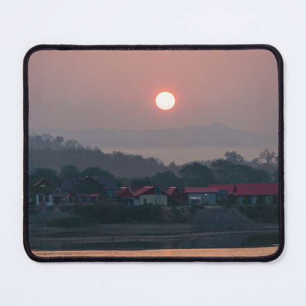 Item preview, Sunrise over the Mekong River designed and sold by PitakChai93.