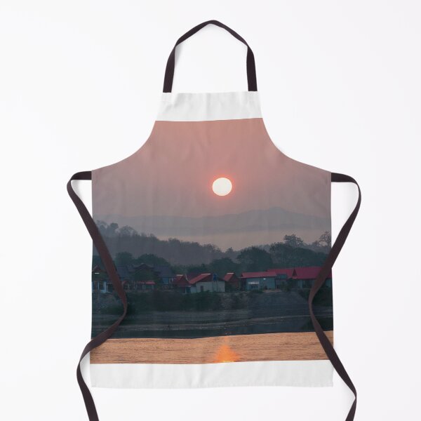 Item preview, Sunrise over the Mekong River designed and sold by PitakChai93.