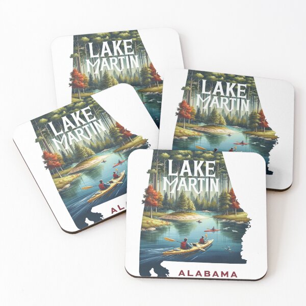 Item preview, Lake Martin Alabama Al Retro Water Kayak designed and sold by yunamaliskova.