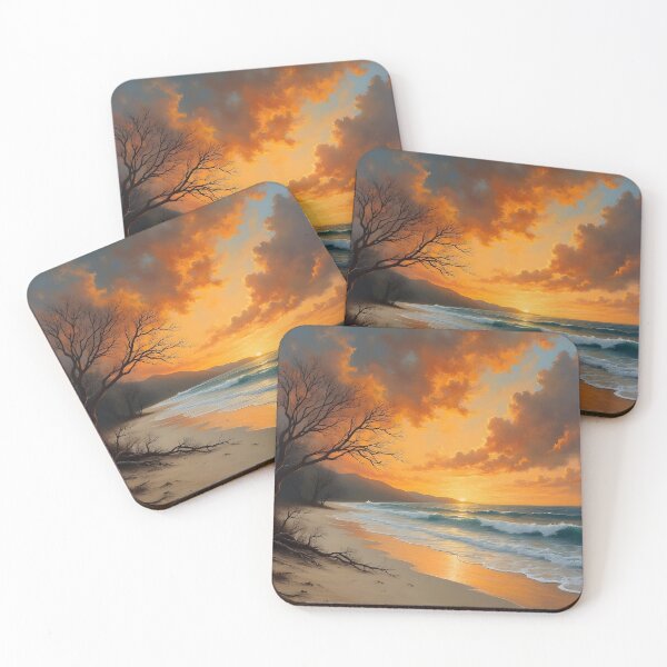 Item preview, Calm sea in the evening designed and sold by pakitro.