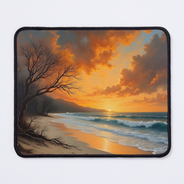 Item preview, Calm sea in the evening designed and sold by pakitro.