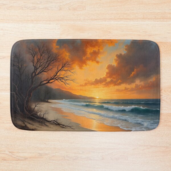 Item preview, Calm sea in the evening designed and sold by pakitro.