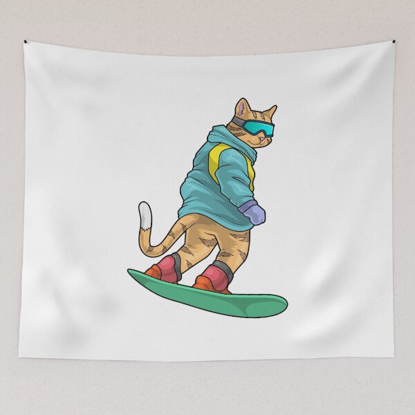 Item preview, Cat Snowboarder Snowboard designed and sold by Snabdesign84.