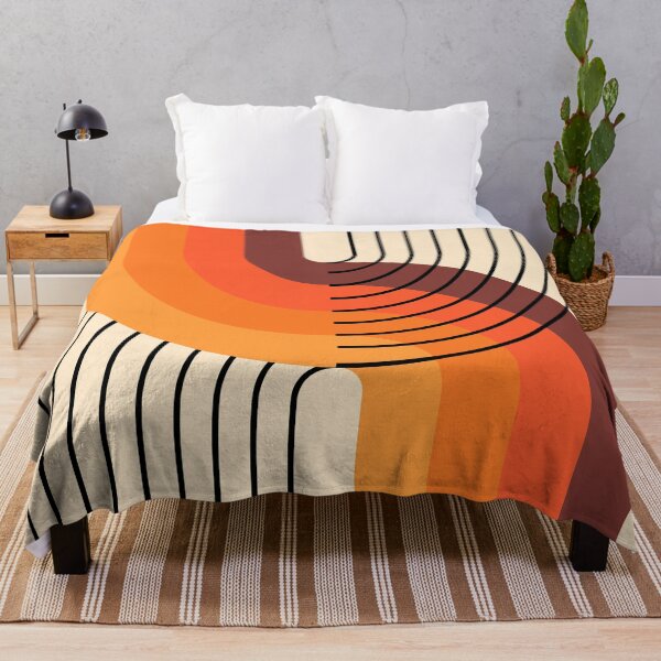 Item preview, Midcentury Modern Geometric Rainbow Abstract I in Retro theme designed and sold by nineFlorals.