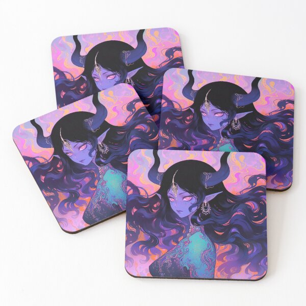 Item preview, Magic Flame Demon Anime Girl designed and sold by bubblegoth.