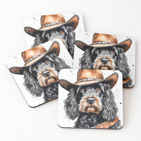 Item preview, Howdy Dood,  Funny Cowboy Doodle Dog Illustration  designed and sold by Happy Dog Doodles.
