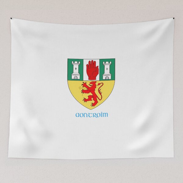 Item preview, Antrim Crest - Aontroim Irish Emblem designed and sold by CelticConcepts.