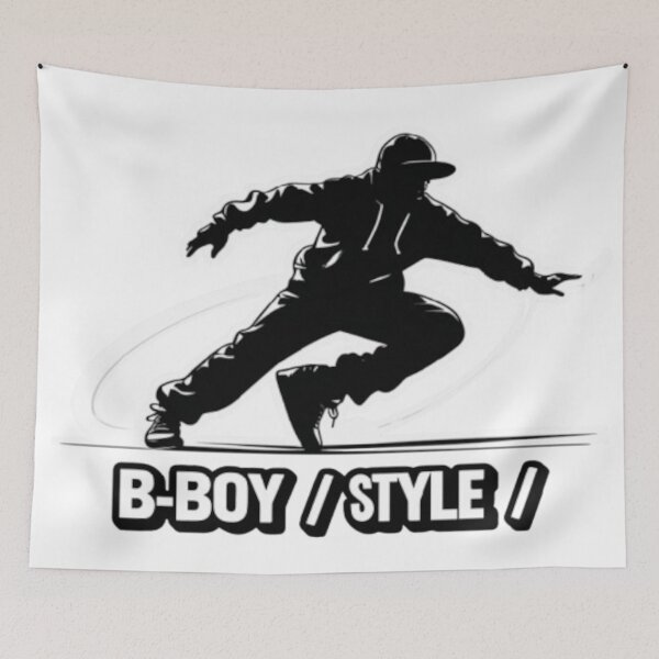 Item preview, B-Boy Style – Retro Breakdance Silhouette Streetwear designed and sold by Rapica.