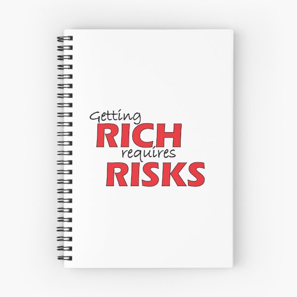 Item preview, Getting rich requires risks designed and sold by Positive Mindzet!.