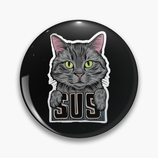Item preview, Cartoon Sus Cat With the Inscription Sus designed and sold by Erniverse.