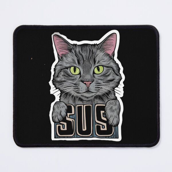 Item preview, Cartoon Sus Cat With the Inscription Sus designed and sold by Erniverse.