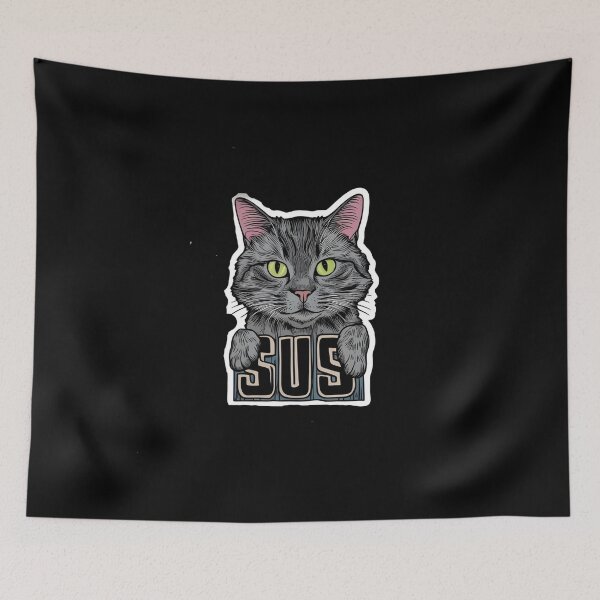 Item preview, Cartoon Sus Cat With the Inscription Sus designed and sold by Erniverse.