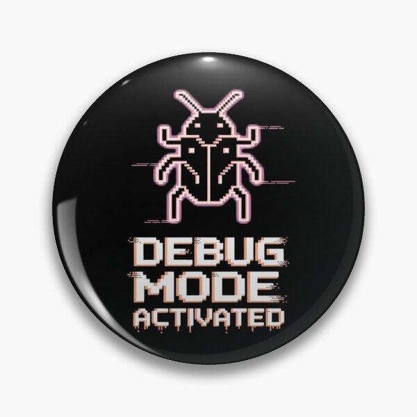 Artikelvorschau, Pixel-Debug-Modus aktiviert Glitch Art Tech Bug Design für Coder und Entwickler entworfen und verkauft von pixelpopplanet.
