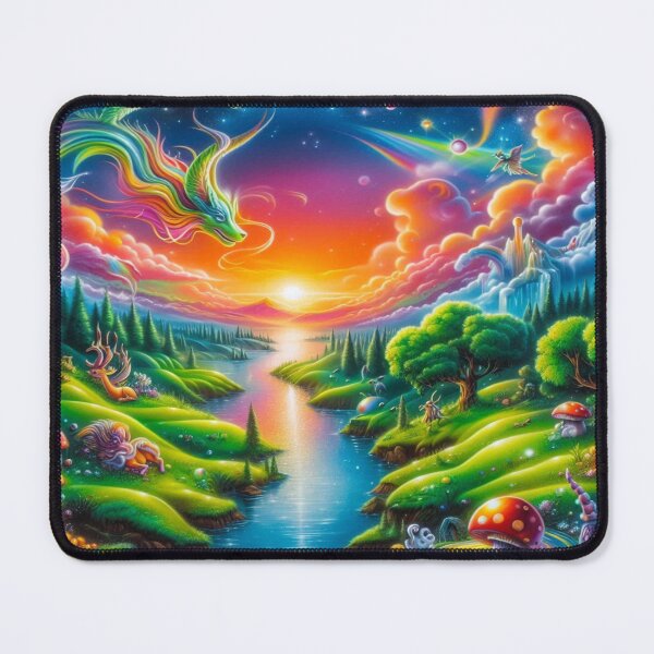 Item preview, Technicolor Rex: Rainbow flyers over a fantastic landscape full of life and magic designed and sold by FotoworldEdel.