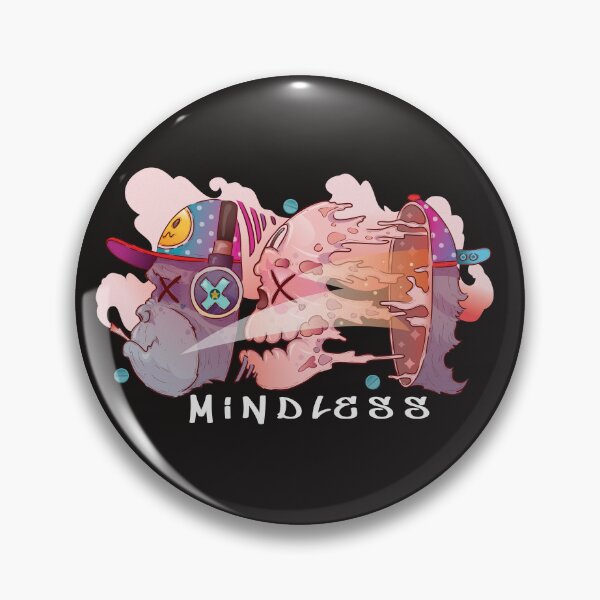 Item preview, MINDLESS Smokey gorilla and pink skull with headphone. designed and sold by Franco Moody.