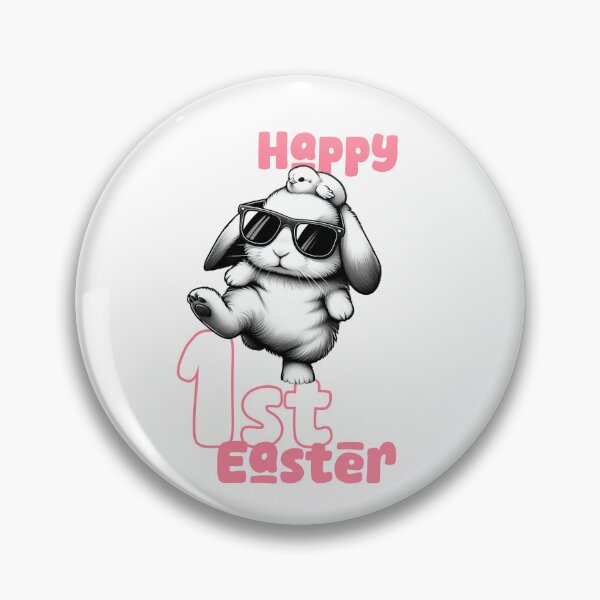 Item preview, Happy 1st Easter, Unique designed and sold by villacreativa.