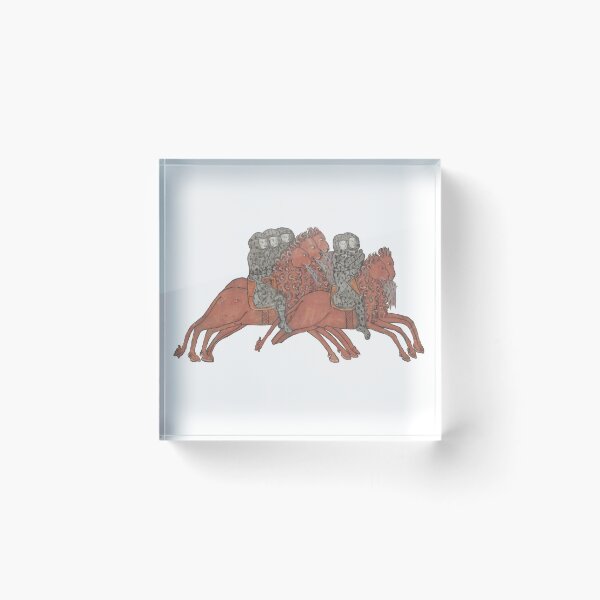 Item preview, Medieval apocalypse strange horses and knights designed and sold by IllmadeErrant.