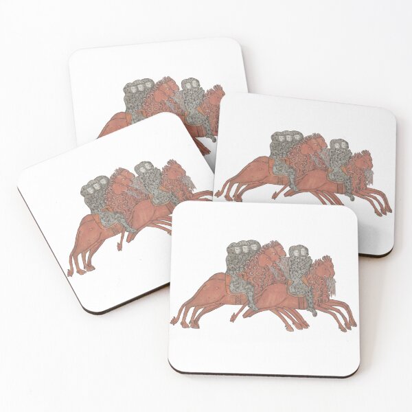 Item preview, Medieval apocalypse strange horses and knights designed and sold by IllmadeErrant.