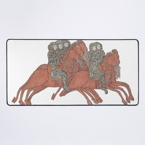 Item preview, Medieval apocalypse strange horses and knights designed and sold by IllmadeErrant.