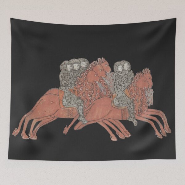 Item preview, Medieval apocalypse strange horses and knights designed and sold by IllmadeErrant.