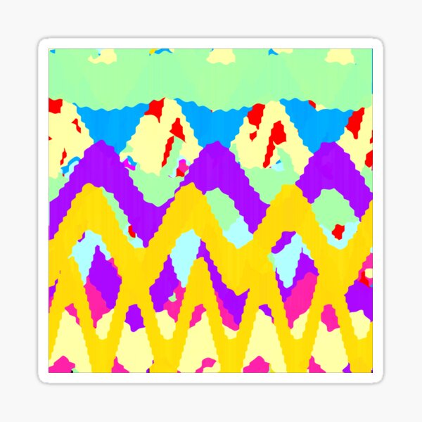 Abstract Art Nouveau Styles Geometric Pattern Sticker