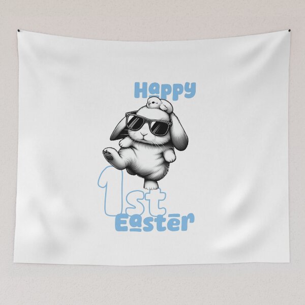 Item preview, Happy 1st Easter, Unique designed and sold by villacreativa.