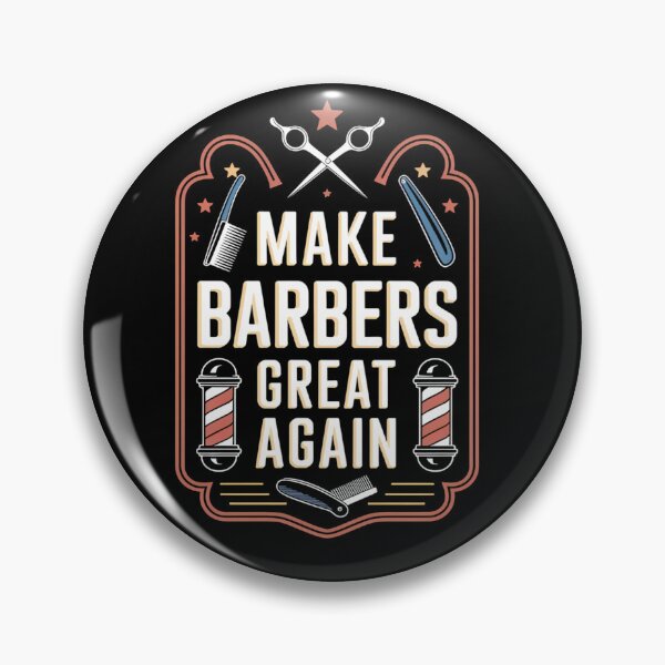 Item preview, Make Barbers Great Again Funny Retro Quote designed and sold by TeeGrit.