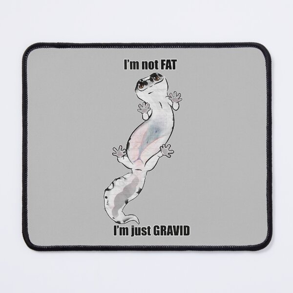 Item preview, I’m not FAT, I’m just GRAVID! - OWO African Fat Tailed Gecko designed and sold by Sparklepupfaeri.