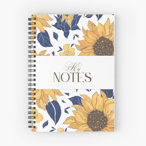 Aperçu de l'œuvre Carnet de notes tournesol, Journal créée et vendue par WHDProduction45.