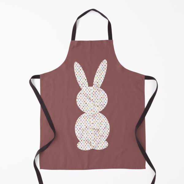 Item preview, Minimal Cute Bunny Rabbit – Simple Easter Design |Subtle & Meaningful White multicolor dots designed and sold by ZechJohnRB.