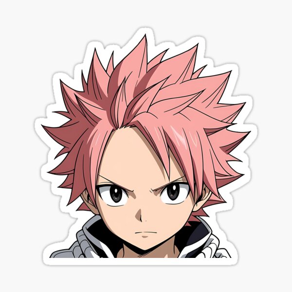 Item preview, Natsu Dragneel Peeker Sticker designed and sold by AdehnoryGifts.