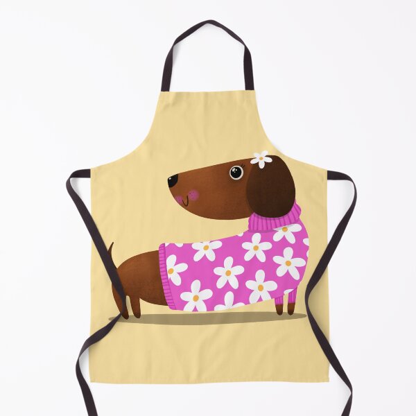 Item preview, Dachshund Dog Cute Spring Flowers designed and sold by poket.piktures.