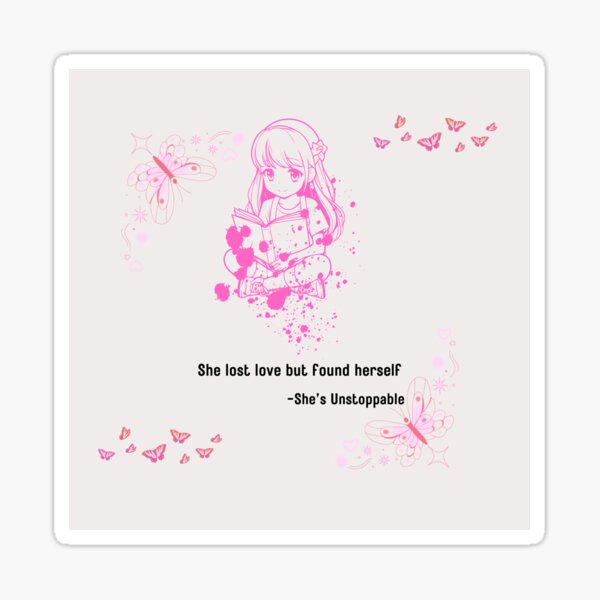 She Found Herself – Unstoppable Girl Art Sticker