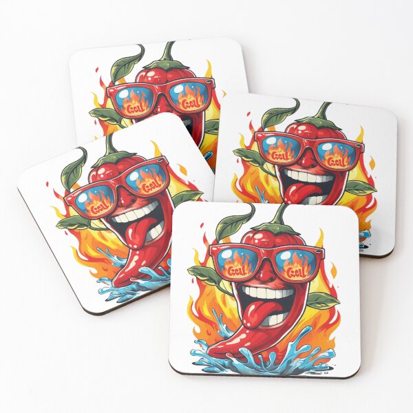 Item preview, Spicy Cool Pepper – Fiery Hot Chili with Sunglasses | Bold & Fun Design designed and sold by IINSPIRA.