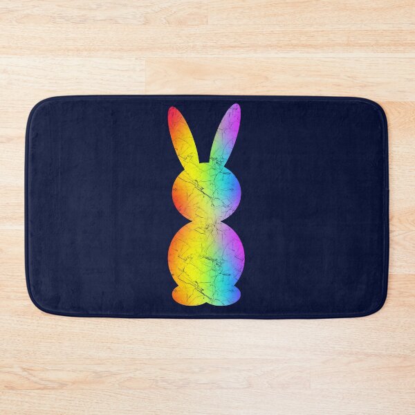 Item preview, Rainbow flag Bunny | Minimal Cute Rabbit – Simple Easter Design | Subtle & Meaningful Rainbow multicolor LGBTQ inclusion designed and sold by ZechJohnRB.