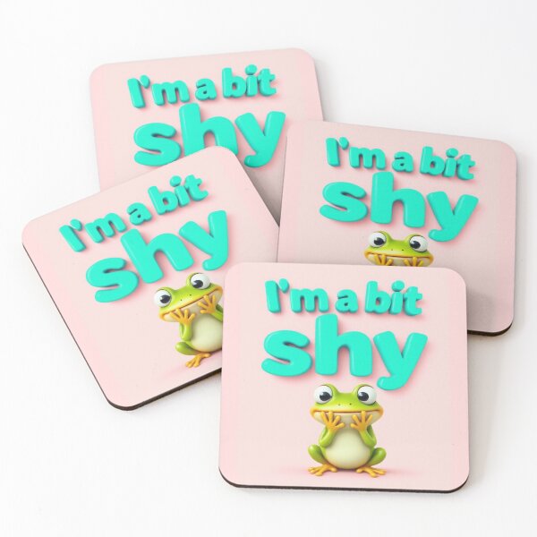 Item preview, I’m a Bit Shy (Frog Edition) 4 designed and sold by SteadyRolling.