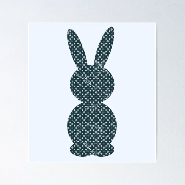 Item preview, Minimal Cute Bunny Rabbit – Simple Easter Design | Subtle & Meaningful dark green dots designed and sold by ZechJohnRB.