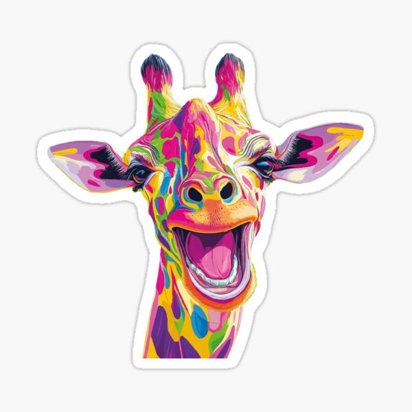 Sourire de girafe Sticker
