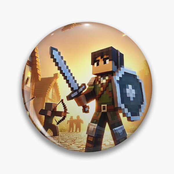 Item preview, Pixel Warrior Adventure Scene – Block Game Medieval Battle RPG Design designed and sold by pixelpopplanet.