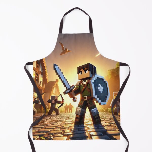 Item preview, Pixel Warrior Adventure Scene – Block Game Medieval Battle RPG Design designed and sold by pixelpopplanet.