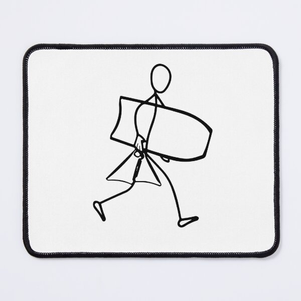 Item preview, Surfer walking with Bodyboard designed and sold by Crest Surf.