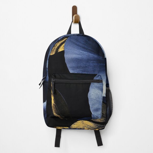 Item preview, Vintage Midnight Gold Blue Flower designed and sold by UtArt.
