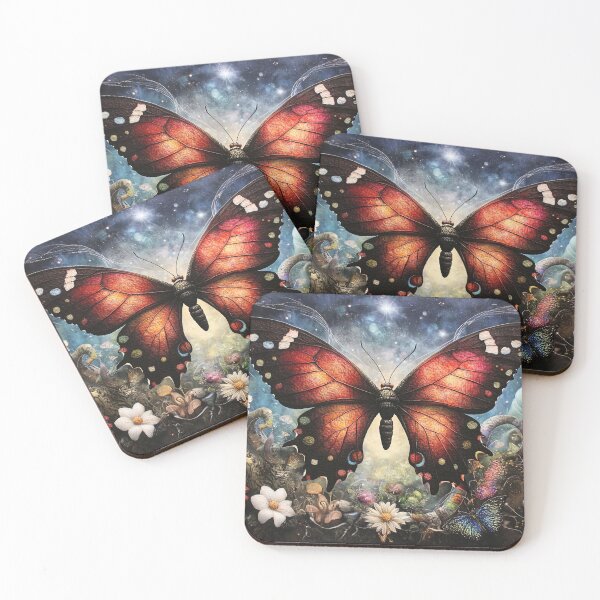 Item preview, Celestial Wings: The Butterfly's Cosmic Garden of Dreams designed and sold by bloorose.