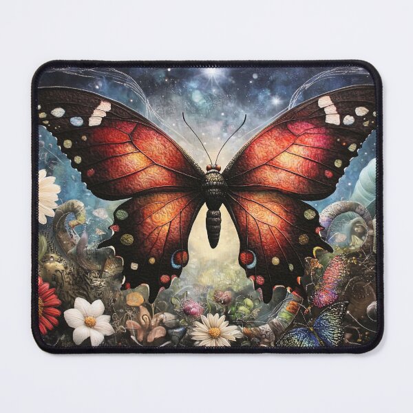 Item preview, Celestial Wings: The Butterfly's Cosmic Garden of Dreams designed and sold by bloorose.