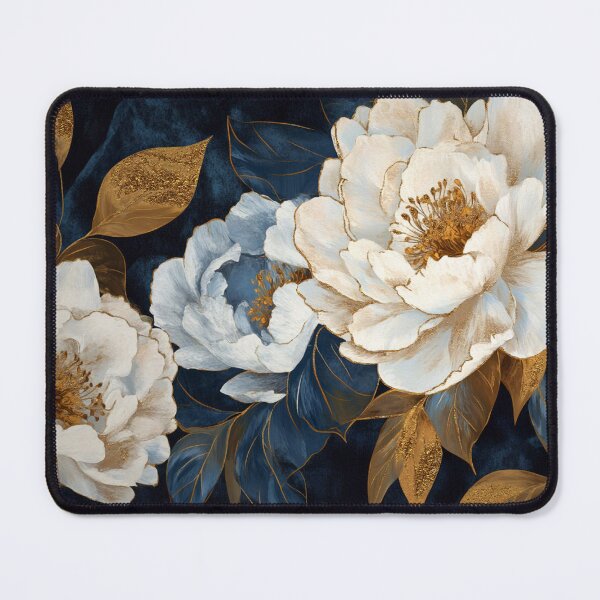 Item preview, Vintage Blue Botanical Night Charm Garden Nightgarden designed and sold by UtArt.