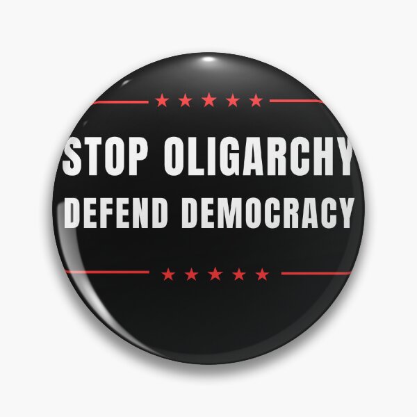 Item preview, Fight Oligarchy Defend Democracy designed and sold by Minimalismat.