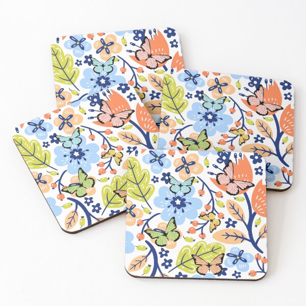 Item preview, Floral, pattern, butterflies designed and sold by WHDProduction45.